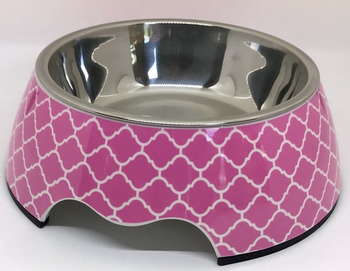 RoveRest™ Adventure-Ready Dual-Layer Pet Bowl - Blossom Pink